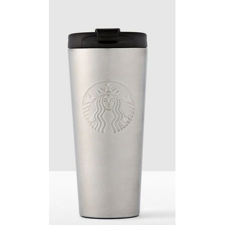 Starbucks Stainless Steel Tumbler Travel Cup with Flip Top Lid 16 oz
