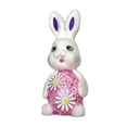 thumbnail image 2 of weibbin Easter Decorations Bunny Figurine Holiday Tabletop Decor Purple Foam Cute Animal Sculpture for Home Party Gift 5.51in, 2 of 6