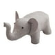 thumbnail image 5 of Taburete para niños, sofá, taburete de té, taburete otomano multifuncional con dibujos animados para cambiar zapatos. elefante blanco, 5 of 9