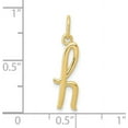 thumbnail image 4 of 10k Yellow Gold Letter h Initial Charm, 4 of 6