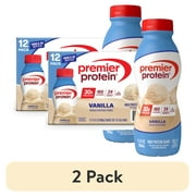 (2 pack) Premier Protein Shake, Vanilla, 30g Protein, 11.5 fl oz, 12 Ct