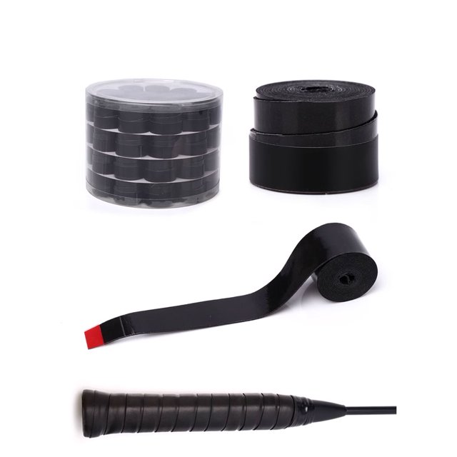 mmirethe Raquette de Badminton avec Technologie Rapide à Sec - Bande d'Adhérence Longue Durée Raquette de Surface Multiple sur Rouleau Rouge pack 1Set