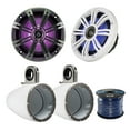 thumbnail image 2 of 2x Kicker KM8 8-INCH Marine Coaxial Speakers, 2x Kicker KMTESW 8" Marine Speaker Enclosures (White), Enrock Audio Marine Grade Spool of 50 Foot 16-Gauge Speaker Wire, 2 of 5