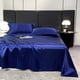 thumbnail image 1 of Ice Silk Bed Sheet Pillow Case 3 Piece Set And Luxurious Soft Ice Silk Bed Sheet Suitable For All Seasons Cool Ice Silk Fabric Washable, 1 of 9