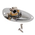 thumbnail image 2 of Electric Guitar Boat Socket Metal Acoustic Musical Instrument Pickup Equipment Accessory Replacement for Strat Stratocaster Silver, 2 of 7