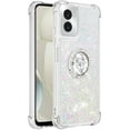 thumbnail image 3 of Case for Motorola Moto G Power 5G 2024 Case Girls Women Glitter Clear TPU Cute Bling Love Quicksand Sparkle Case with Stand Shockproof Liquid Case for Moto G Power 5G 2024 Colorful YBZ, 3 of 14