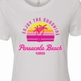 thumbnail image 4 of Inktastic Summer Enjoy the Sunshine Pensacola Beach Florida in Pink Women's T-Shirt, 4 of 5