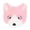 A003- Pink, variant on Plush Fox Mask Halloween Accessory 8 Inch Animal Mask Face Mask for Masquerade Party Carnival Dress Up Events Orange Furry Half Face Mask, 1 Pack