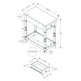 thumbnail image 6 of Accent Table - 2 Tier - Side Table - Lamp - Storage Drawer - Brown Veneer, 6 of 13