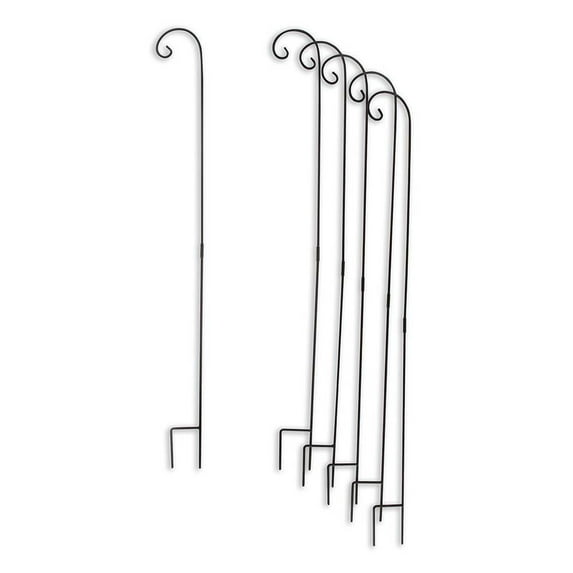 Decorating Metal Shepherd Hooks - Black (6)