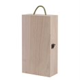 thumbnail image 1 of Wooden Wine Box Double Bottle Strap Crates Shell Gift Home Decoration, 1 of 6