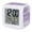 Lavender, Plum, Mauve, Frost White, variant on Vintage Teal Turquoise Digital Alarm Clock for Bedrooms,Smart LED Alarm Clock with 7 Color Changing Night Light,Farmhouse Florals Leaf Coastal Home Silent Wake Up Clocks for Sleep Study 3.2"x3.2"