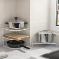 thumbnail image 5 of Sink Dish Drainer Coated Steel Kitchen Sponge Holder Tool Corner Sink Sponge Drainer White, 5 of 5