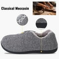thumbnail image 2 of Women's Memory Foam Slippers Comfort Plush Fleece Lined House Shoes for Indoor & Outdoor,Dark Grey,Size 12, 2 of 5