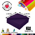 thumbnail image 4 of FabricLA Acrylic Felt Sheets for Crafts - Soft Precut 6" X 6" Inches (15cm X 15cm) Felt Squares - Use Felt Fabric Craft Sheets for DIY, Hobby, Costume, and Decoration - Plum, 36 Pieces, 4 of 7