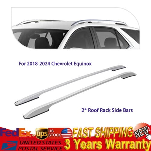 For Chevrolet Equinox 2018-2024 Top Roof Rack Side Rails Bars Aluminum Alloy new