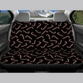 thumbnail image 4 of Jeiento Christmas Car Seat Covers for Front Rear Seats Full Set of 4 Candy Cane Auto Bucket Seat Cushion Rear Bench Protector Van SUV Truck Automotive Interior Accessories Black, 4 of 7