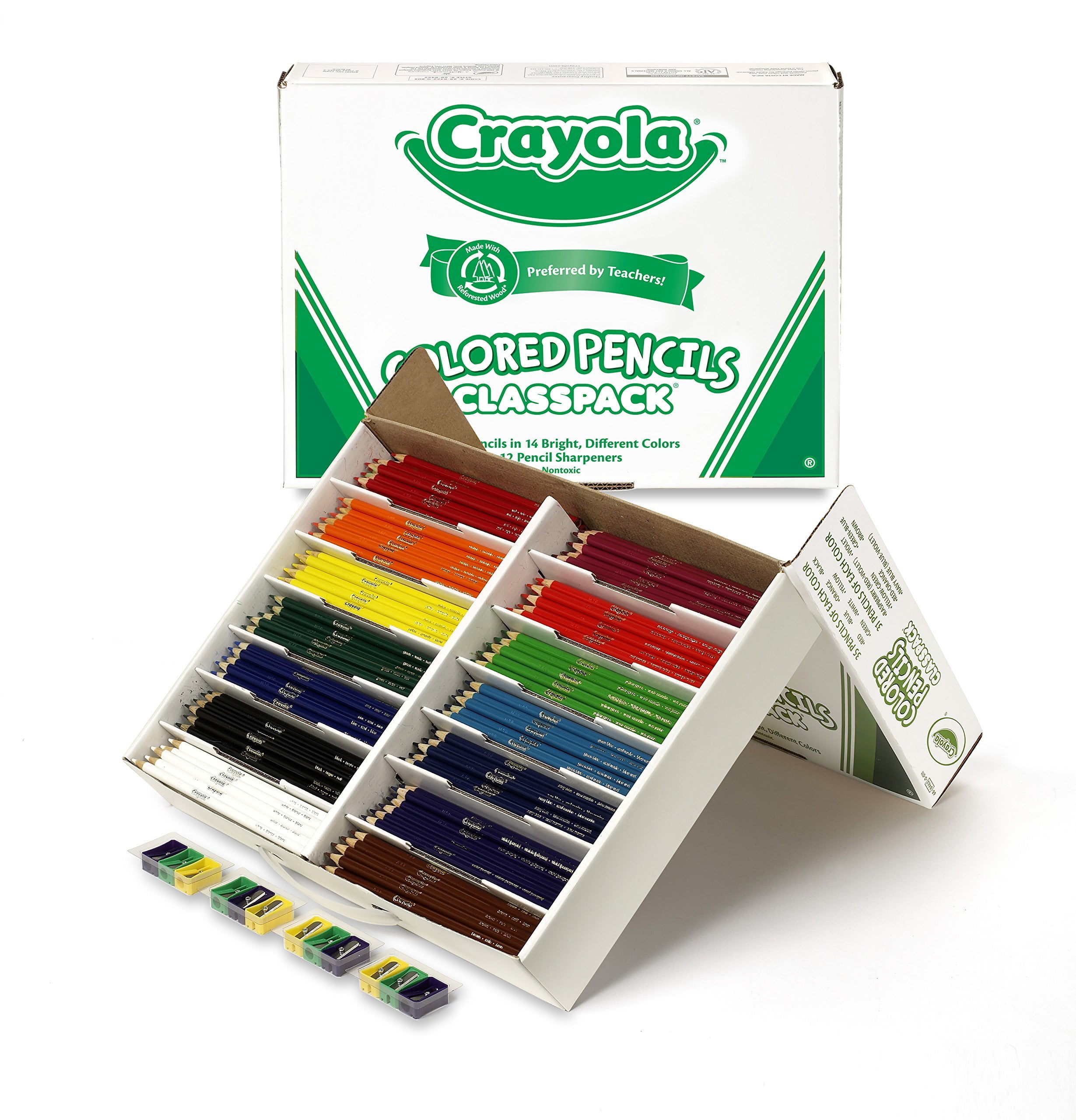 Crayola 462-Piece Class Pack Colored Pencils 3.3 mm Lead Diameter - Assorted Lead - 462 / Box