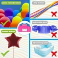 thumbnail image 4 of Electric Balloon Pump 220V 600W Portable Air Blower Dual Nozzle Inflator Arch Kit Party (rosered ), 4 of 7