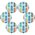 thumbnail image 3 of GZHJMY Pineapple 15.4 Inch Round Dinner Placemat, Polyester Material, Heat-Resistant, Unique Print Design, Dining Table Kitchen Fine Decoration and Beautiful Ornaments., 3 of 5