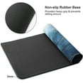 thumbnail image 3 of Blue Golden Watercolor Marble Gaming Mouse Pad XXL 35.4×15.7 Inch Gold Line Navy Gray Abstract Extended Mousepad 40X90cm with Non-Slip Rubber Base Stitched Edge Large Desk Pad for Gamer Office, 3 of 6