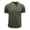 Army Green, variant on CIENVNSTG Comfortable Lightweight Basic Mens T-Shirts Waffle Knit Crew Neck 3 Button Solid Color Collarless Short Sleeve Breathable Casual Tops For Summer Daily Outfits White M
