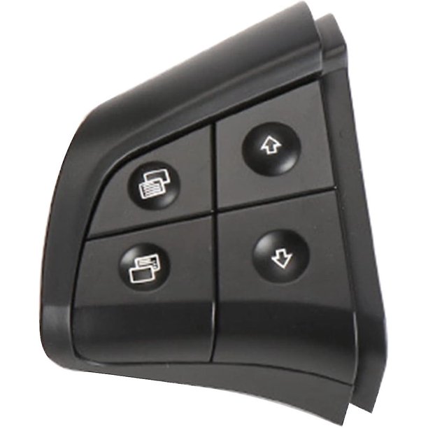 Botones de control del volante de repuesto para Mercedes Benz W164 Ml Gl Class (negro, 4 teclas izquierdas)