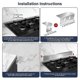 thumbnail image 5 of 30inch Slide-in Range Rear Filler Kit,StoveGap Filler Strip, Stainless Steel Backsplash for Stove, 5 of 5