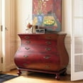 thumbnail image 2 of Beaumont Lane Red Bombe Accent Chest, 2 of 2