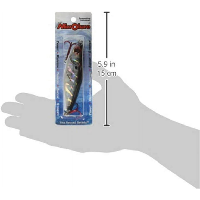 Mirrolure S25MR-21 Red Head White Belly Holographic Fishing