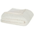 thumbnail image 2 of SAFAVIEH Marshmallow Solid Faux Fur Throw, 50" x 60", Cream, 2 of 4