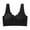 Black, variant on Women's Wireless Front Closure Bra - Plus Size Lace Push Up for Elderly, Comfort Full Figure No Underwire Support, Breathable Seamless Bralette for Seniors