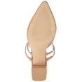 thumbnail image 5 of Journee Signature Womens Genuine Leather Kaitlynn Mules Low Block Heel Almond Toe Pumps, 5 of 9