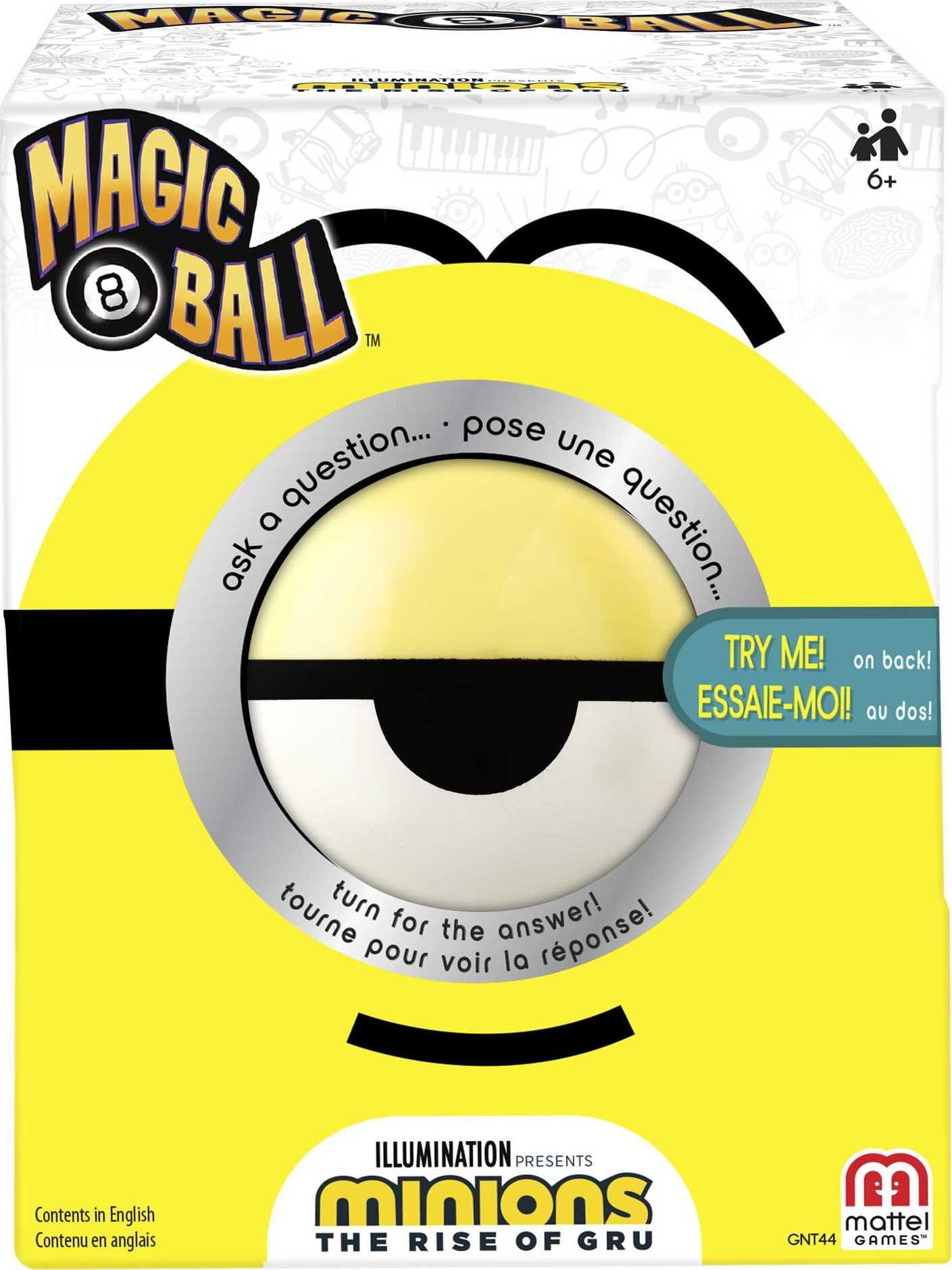 #NG Gudetama le paresseux Oeuf Magic 8 Ball par Mattel Games Jeu de balle Entièrement neuf dans sa Boîte Age 6 