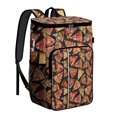thumbnail image 1 of Pizza Lover's Insulated Backpack Cooler - 20L Leakproof Camping & Picnic Backpack with Multiple Pockets, Holds 26 Cans, 1 of 6