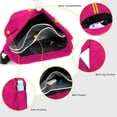 thumbnail image 2 of Mochila impermeable rosa para gimnasio con compartimento para zapatos y agua, 2 of 5