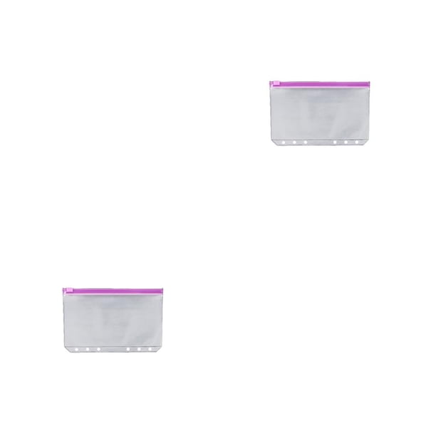Inteprter Bolsa con cremallera de 10 piezas, archivadores de PVC impermeables, bolsa de sujeción de documentos, contenedores de almacenamiento Type2 NO2