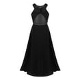 thumbnail image 3 of Alvivi Flower Girl Lace Dress for Kids Floor Length Backless Chiffon Wedding Ball Gown for Special Occasion Black 12, 3 of 7