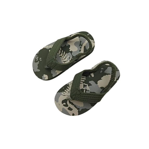 Gureui Toddler Infant Baby Boys Girls Flip Flops Shoes Little Kid Sandals with Back Strap Water Shoes for Beach and Pool