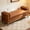 Brown, variant on Arouseden 66" End of Bed Benches King Size with Black Wood Frame,White Long Ottoman Bench for Bedroom with 2 Bolsters,Upholstered Window Bench for Living Room