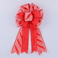 thumbnail image 5 of sruoe Christmas Bows, Christmas Tree Decorations, Christmas Tree Bows and Ribbons, Indoor Outdoor Tree Decoration, Hanging Christmas Bows for Wreaths, Tree Gift Present Decoration, Red, 5 of 7