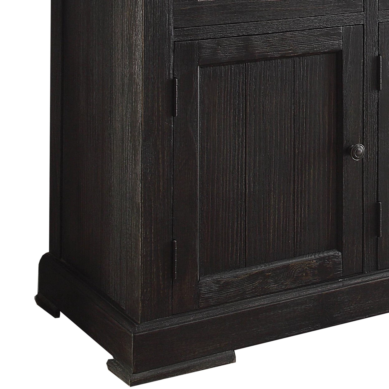 ACME Nolan Server in White Marble and Salvage Dark Oak - Walmart.com