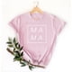 thumbnail image 2 of Penkiiy Mama Camisa para Mujer Mama Carta Impresión Gráfica Camiseta Casual Mom Life Manga Corta Tee Tops M Rosa, 2 of 5