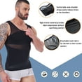 thumbnail image 3 of QRIC Men's Compression Shirt Body Shaper Slimming Workou Vest Tight Tummy Underwear Tank Top, 3 of 9
