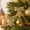 A001- Champagne, variant on Sequin Bow Christmas Tree Ornaments, Set of 2, Champagne Gold, for Holiday Hanging, Christmas Decorations