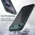 thumbnail image 4 of JETech Case for iPhone 17 Air, Shockproof Phone Bumper Cover, Solid Color Matte TPU Frame, Anti-Scratch Clear Back, 6.5-Inch Display (Dark Green), 4 of 5