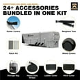 thumbnail image 4 of KNOX 2nd Gen Fifth Wheel RV Cover & Skirt Combo - Anti-Tear APEX Fabric, Fits 37-41 ft RVs, Travel Trailers, or Motorhomes - Includes Wheel, Ladder & Gutter Covers (266" L x 66" H Skirt), 4 of 9