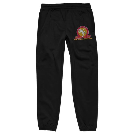 Polar Express Hot Chocolate Chef Men's Black Jogger Pants-Medium