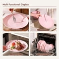 thumbnail image 6 of 12-   Dinnerware Set for 4, Lightweight Porcelain Round Plates and Bowls Set, Durable Scratch Resistant Ceramic Dinner Set, Microwave & Dishwasher Safe,, 6 of 6