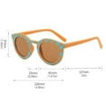 thumbnail image 3 of Kids Cute Checker Panel Color Sunglasses Uv Protection Glasses Trendy Sun Glasses, 3 of 7